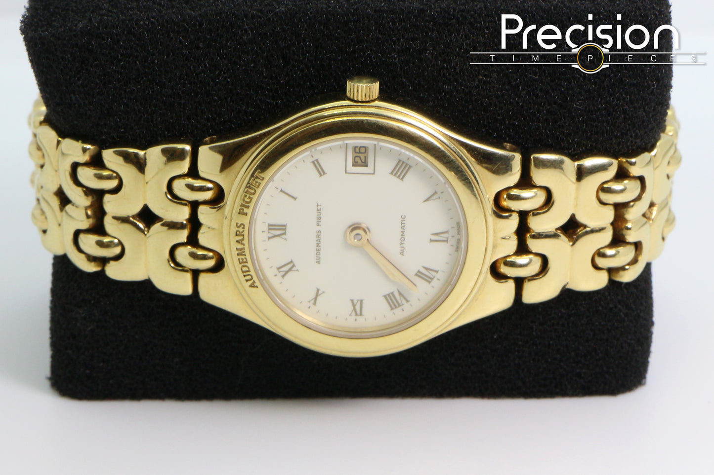 Audemars Piguet 18K Yellow Gold Auto 25mm Cream Dial Date
