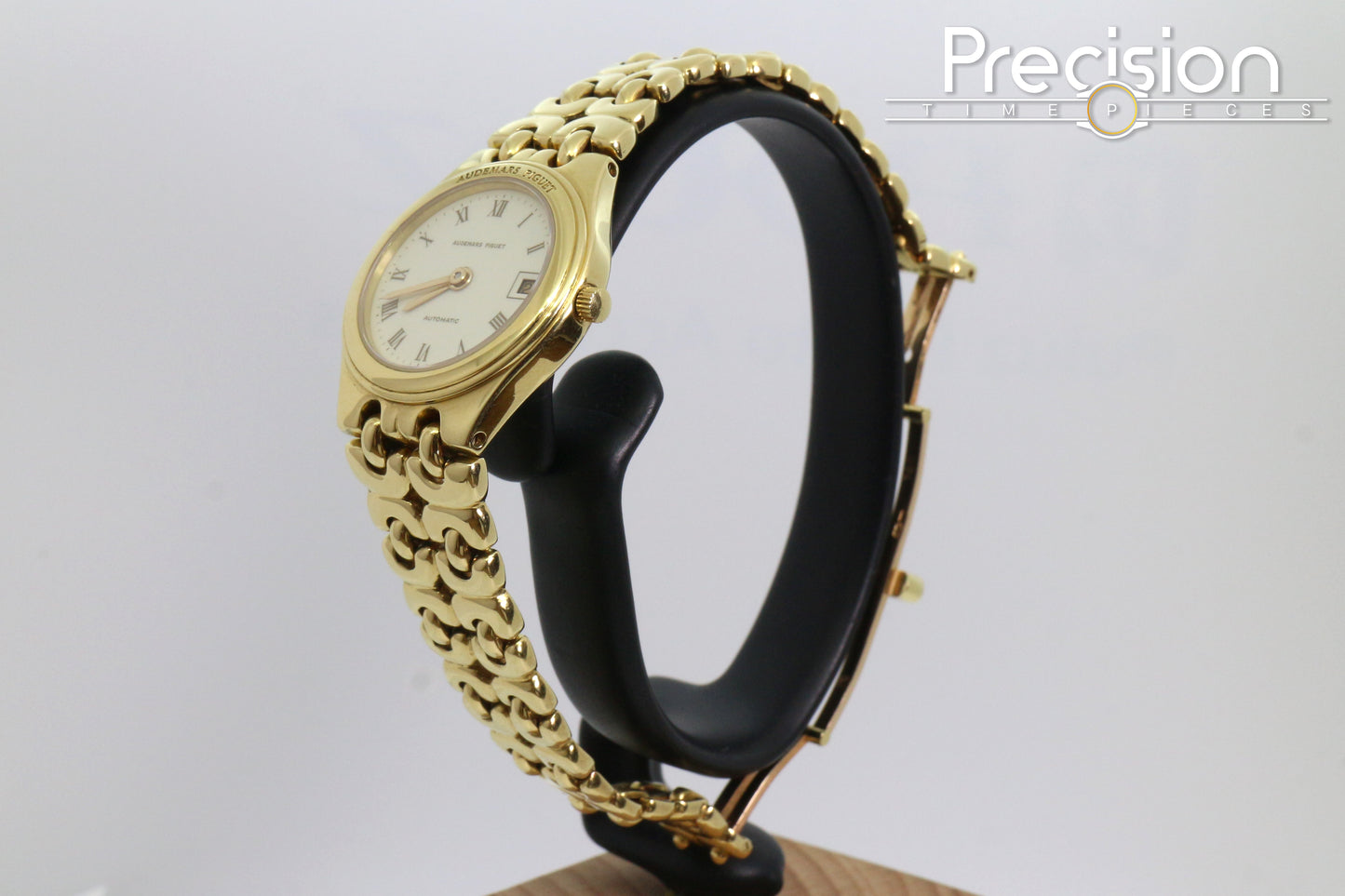 Audemars Piguet 18K Yellow Gold Auto 25mm Cream Dial Date