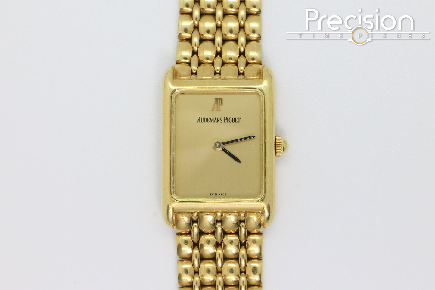Audemars Piguet 18K Yellow Gold “Tank” Beaded Bracelet 23mm