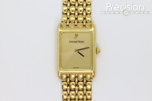 Audemars Piguet 18K Yellow Gold “Tank” Beaded Bracelet 23mm