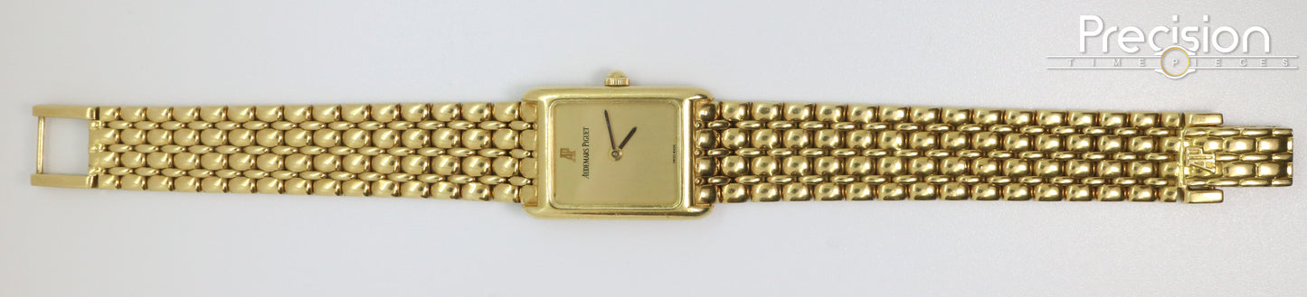 Audemars Piguet 18K Yellow Gold “Tank” Beaded Bracelet 23mm