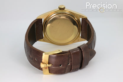 Rolex Ref: 1611 🔥Rare🔥Reference 18K Yellow Gold ŵ Rolex Diamond Hour-Markers