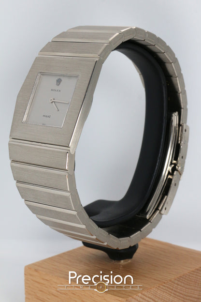 Rolex King Midas Ref: 3580/9 RSC Serviced 28mm Rare 18K White Gold