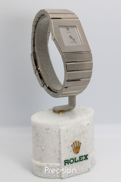 Rolex King Midas Ref: 3580/9 RSC Serviced 28mm Rare 18K White Gold