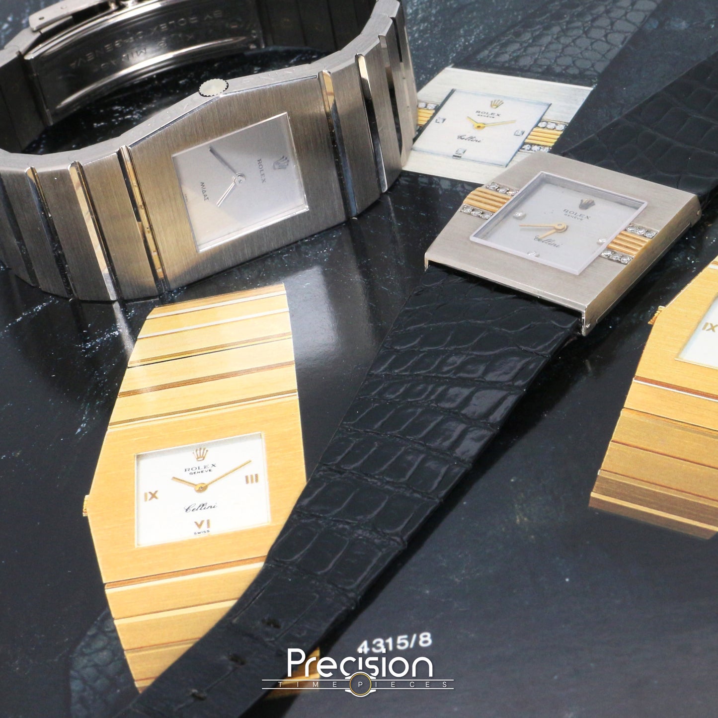 Rolex King Midas Ref: 3580/9 RSC Serviced 28mm Rare 18K White Gold