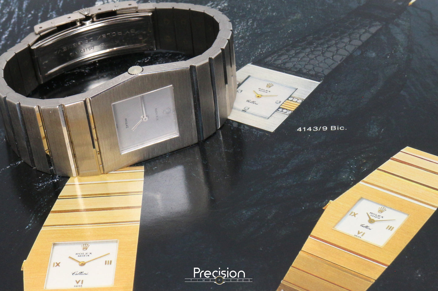 Rolex King Midas Ref: 3580/9 RSC Serviced 28mm Rare 18K White Gold