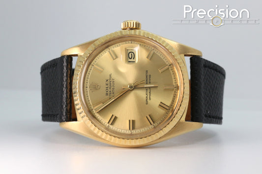 Rolex Datejust “Wide Boy” Ref: 1601 18K Yellow Gold 36mm