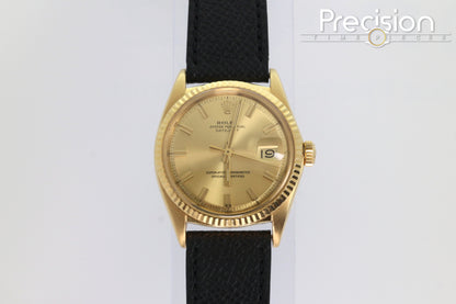 Rolex Datejust “Wide Boy” Ref: 1601 18K Yellow Gold 36mm
