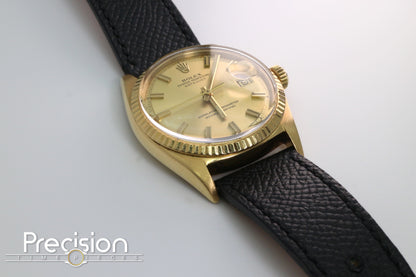Rolex Datejust “Wide Boy” Ref: 1601 18K Yellow Gold 36mm