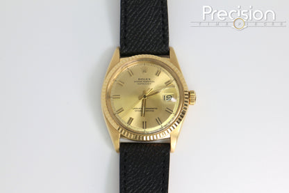 Rolex Datejust “Wide Boy” Ref: 1601 18K Yellow Gold 36mm