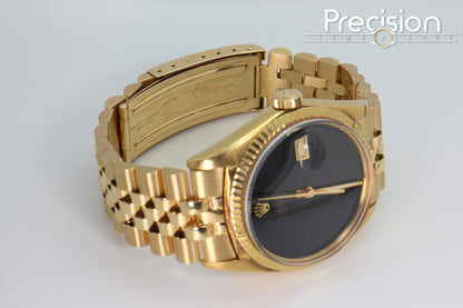 Rolex DateJust 36 🔥Extremely Rare🔥 Ref: 1601 Onyx Dial Full Set Year 1972