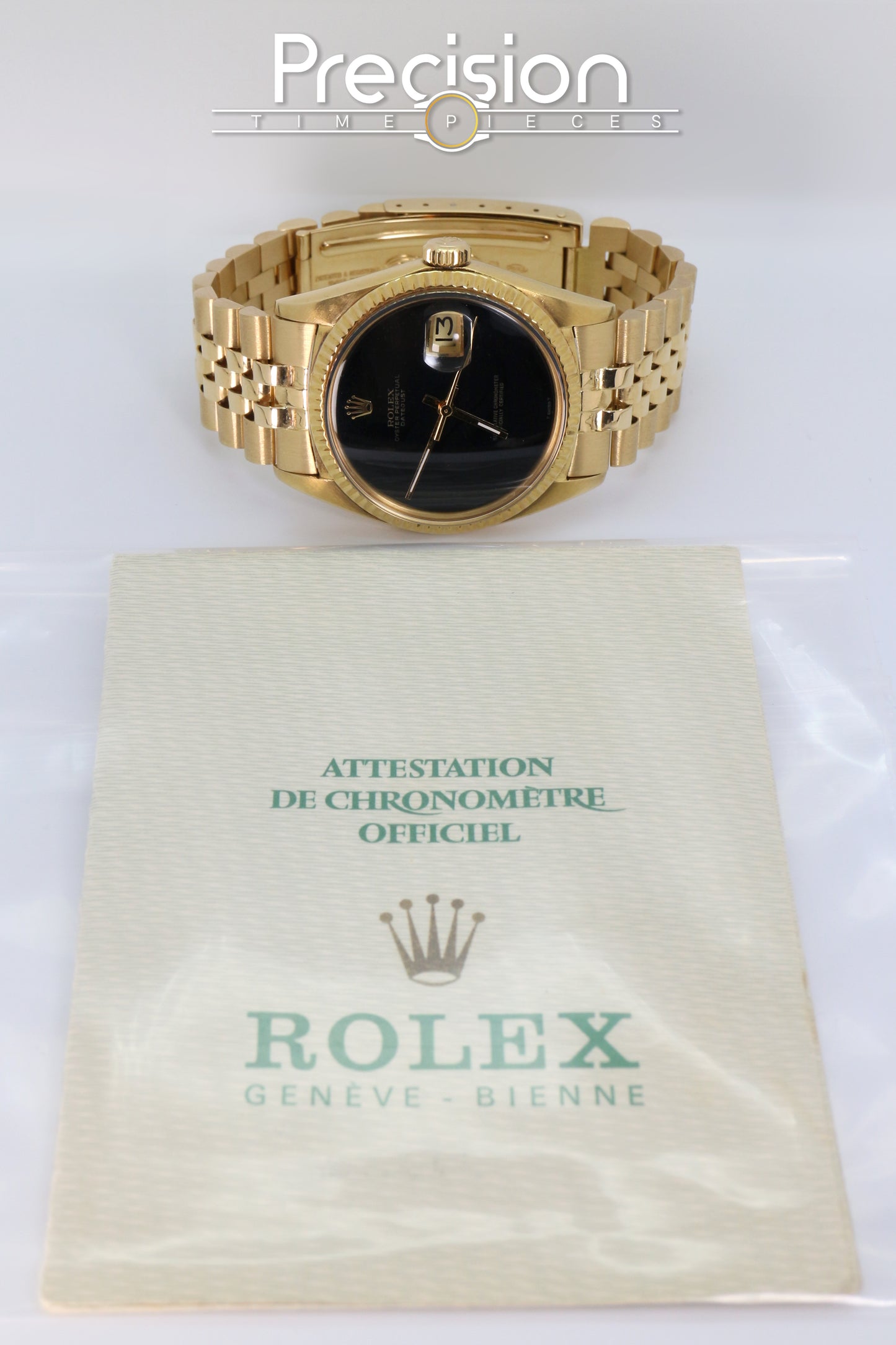 Rolex DateJust 36 🔥Extremely Rare🔥 Ref: 1601 Onyx Dial Full Set Year 1972