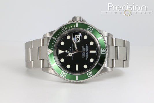 Rolex Submariner Ref: 16610LV “The Kermit” Full Set 2006