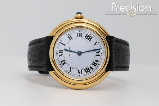 Cartier Vendome Ref: 78090 Rare Paris Dial Manual Wind 33mm