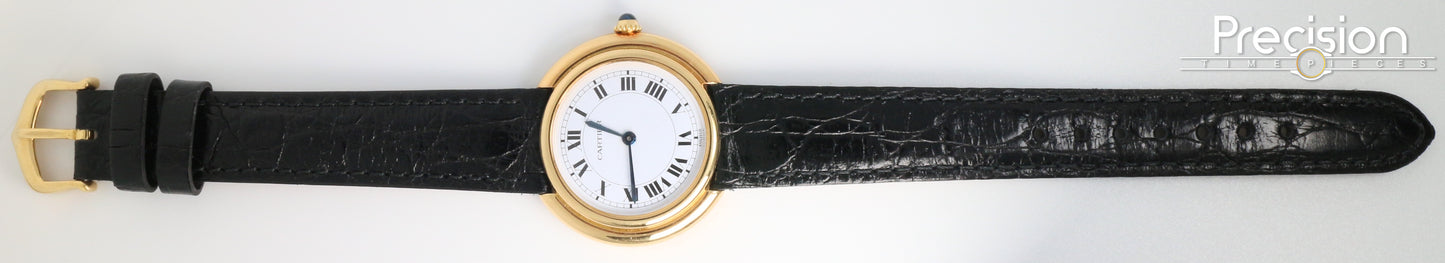 Cartier Vendome Ref: 78090 Rare Paris Dial Manual Wind 33mm