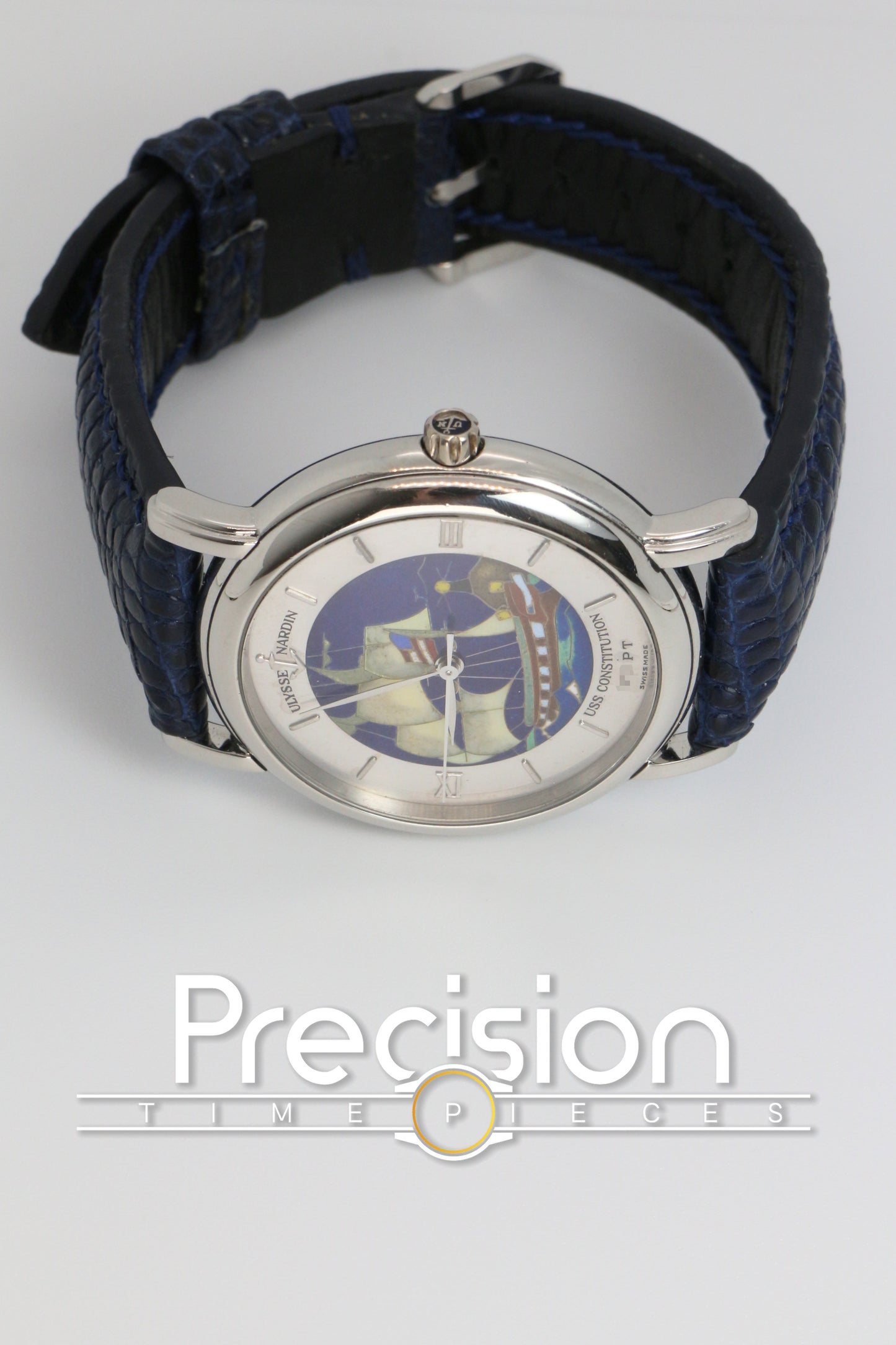 Ulysse Nardin San Marco USS Constitution Ref: 139.70.9 Rare Polychrome Cloisonné Enamel Dial 37mm