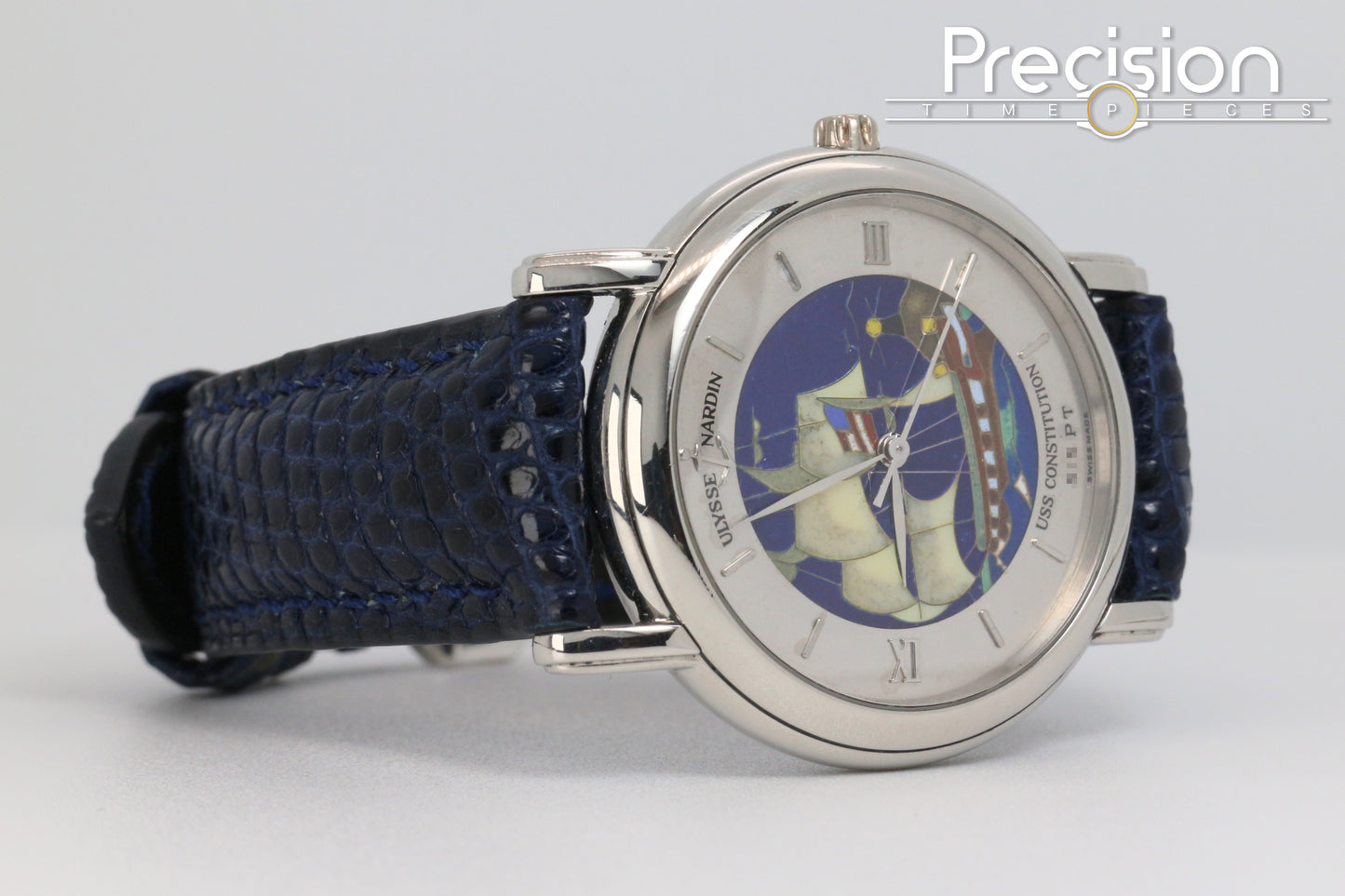 Ulysse Nardin San Marco USS Constitution Ref: 139.70.9 Rare Polychrome Cloisonné Enamel Dial 37mm