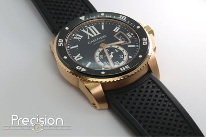 Cartier Calibre de Cartier Diver Ref: 3730 W7100052 42mm 18K Rose Gold