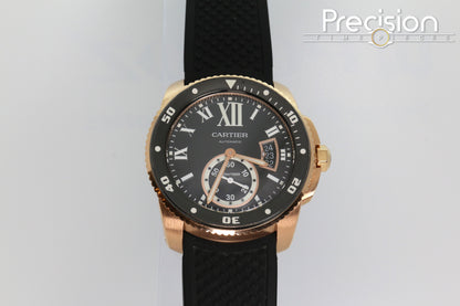 Cartier Calibre de Cartier Diver Ref: 3730 W7100052 42mm 18K Rose Gold