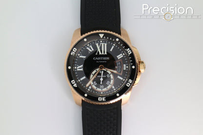 Cartier Calibre de Cartier Diver Ref: 3730 W7100052 42mm 18K Rose Gold