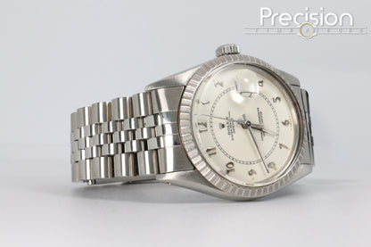 Rolex DateJust 36 Ref: 16030 🔥RARE Cream “Boiler Gauge” Dial🔥Full Set Great Condition