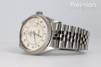 Rolex DateJust 36 Ref: 16030 🔥RARE Cream “Boiler Gauge” Dial🔥Full Set Great Condition