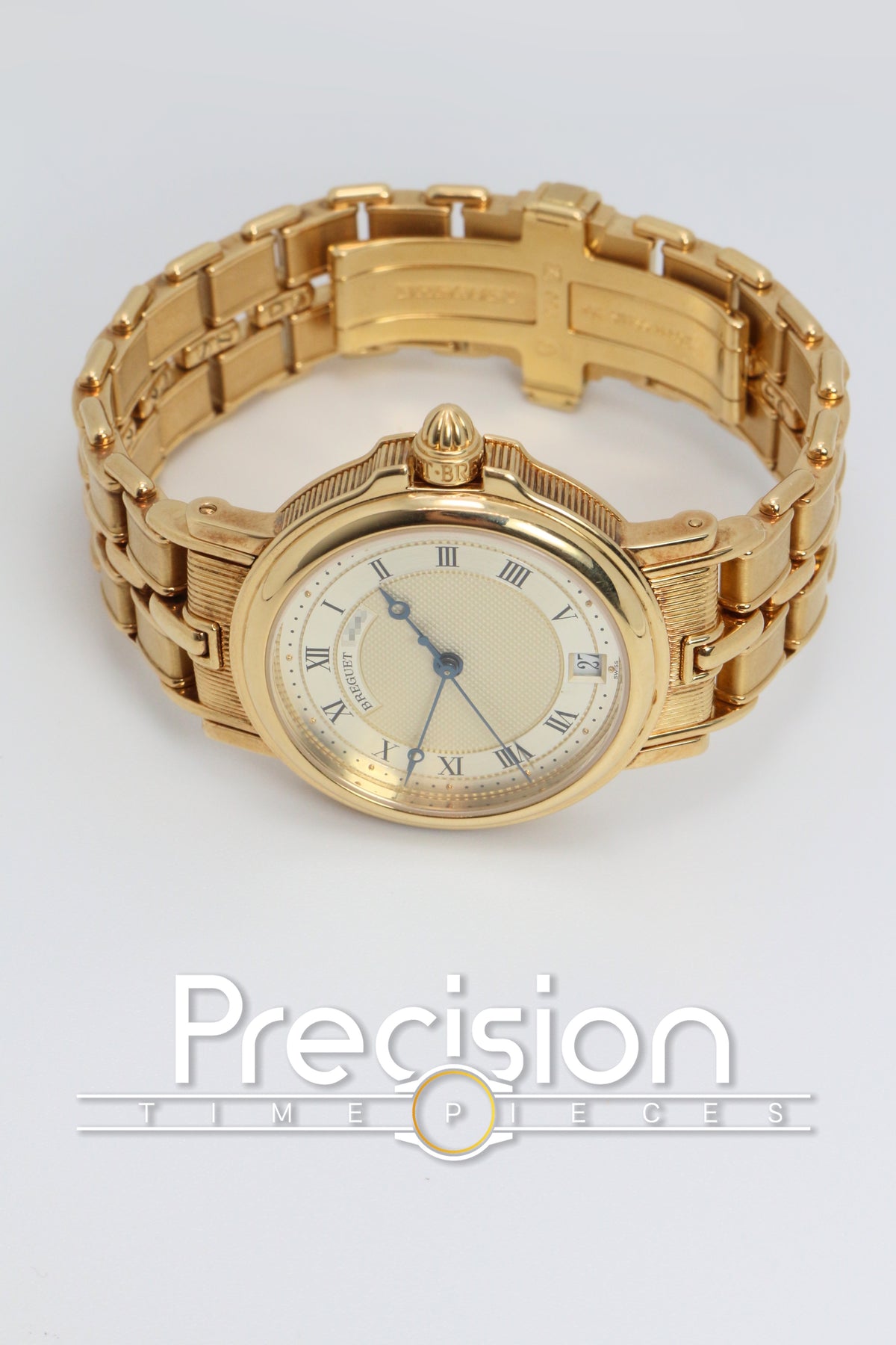 Breguet Marine Ref: 5800BA Auto 35mm 18K Yellow Gold