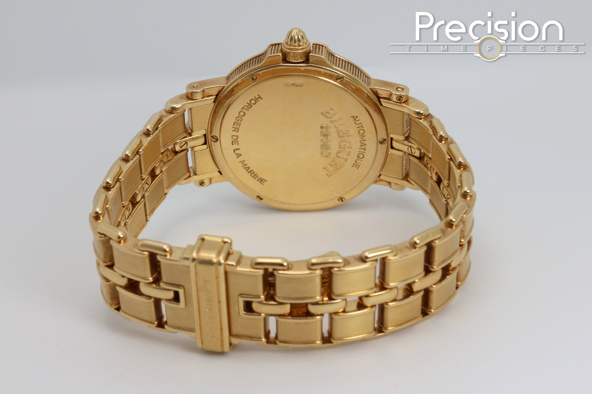 Breguet Marine Ref: 5800BA Auto 35mm 18K Yellow Gold