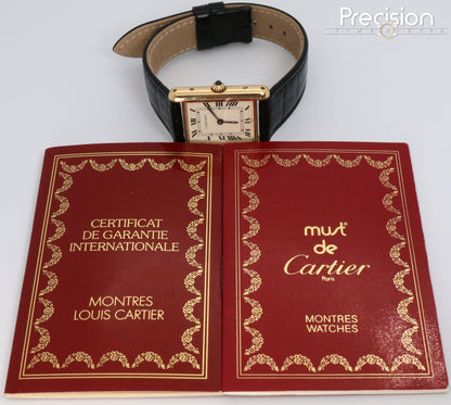 Cartier Tank Louis Ref: 83717753 24mm Quartz Full Set 18K YG