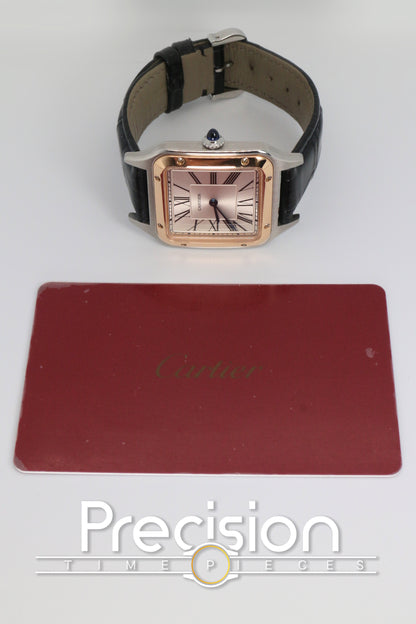 Cartier Santos Dumont Ref: W2SA0011 Quartz 43.5 X 31.4mm 2017 18K Rose Gold
