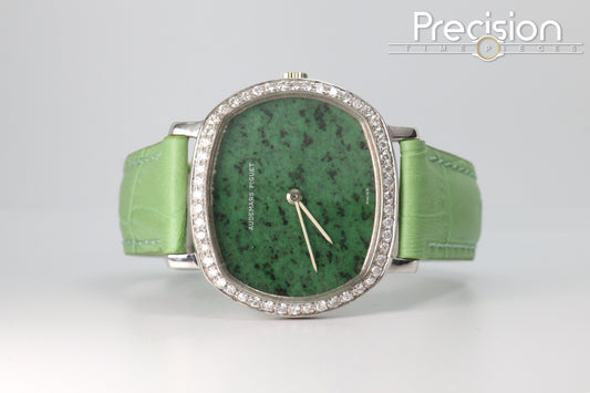 Audemars Piguet Jade-Green Dial Manual Wind 32mm 18K White Gold