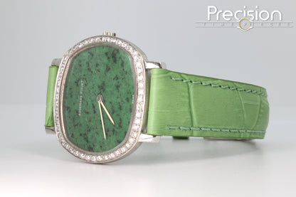 Audemars Piguet Jade-Green Dial Manual Wind 32mm 18K White Gold