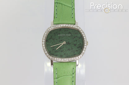 Audemars Piguet Jade-Green Dial Manual Wind 32mm 18K White Gold