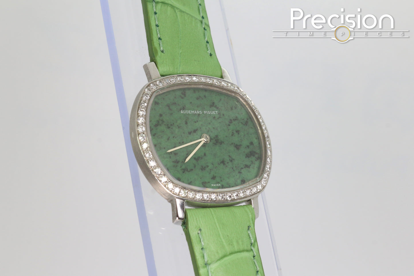 Audemars Piguet Jade-Green Dial Manual Wind 32mm 18K White Gold