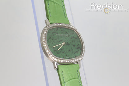 Audemars Piguet Jade-Green Dial Manual Wind 32mm 18K White Gold