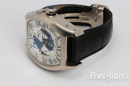 Cartier Tortue Multi Time Zone Ref: 3327 18K White Gold 45mm