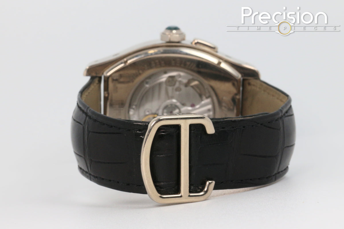 Cartier Tortue Multi Time Zone Ref: 3327 18K White Gold 45mm