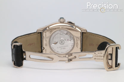 Cartier Tortue Multi Time Zone Ref: 3327 18K White Gold 45mm