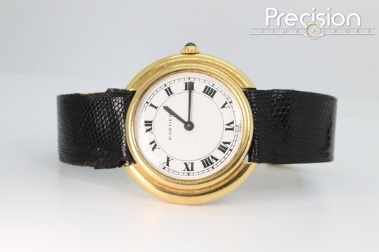 Cartier Vendome Paris-Dial Ref: 78090 Mark 1 Yellow Gold 33mm