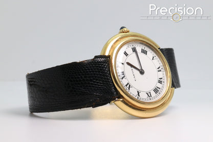 Cartier Vendome Paris-Dial Ref: 78090 Mark 1 Yellow Gold 33mm