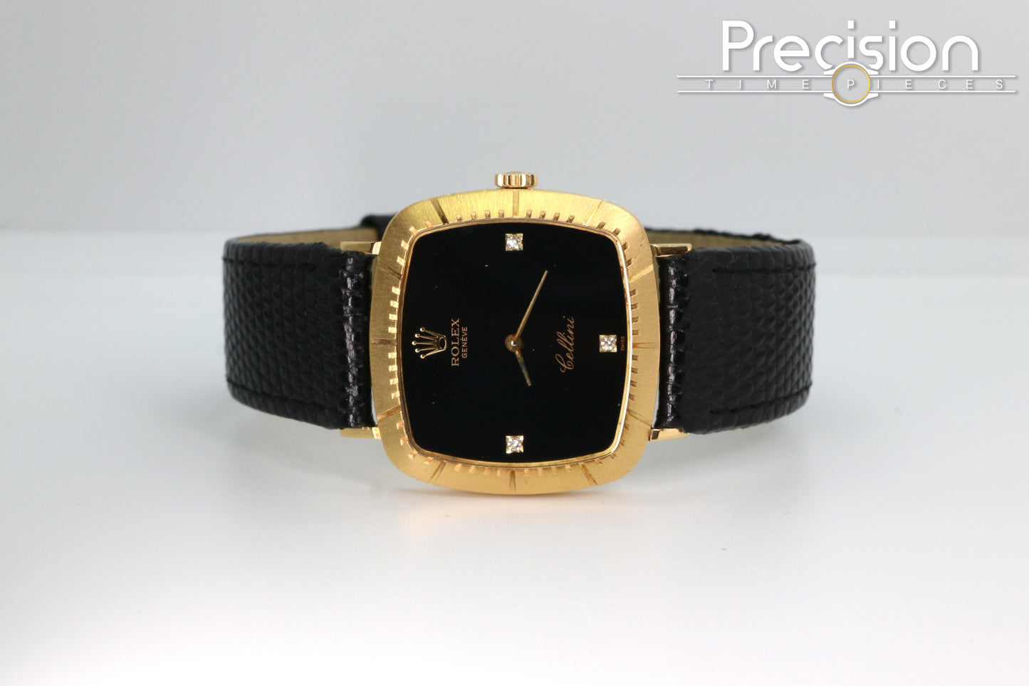 Rolex Cellini Ref: 4084 🔥Rare Onxy Diamond Dial🔥30mm Yellow Gold