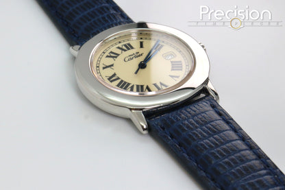 Cartier Must de Ronde Ref: 1800 1 Sterling Silver 33mm Ladies Quartz