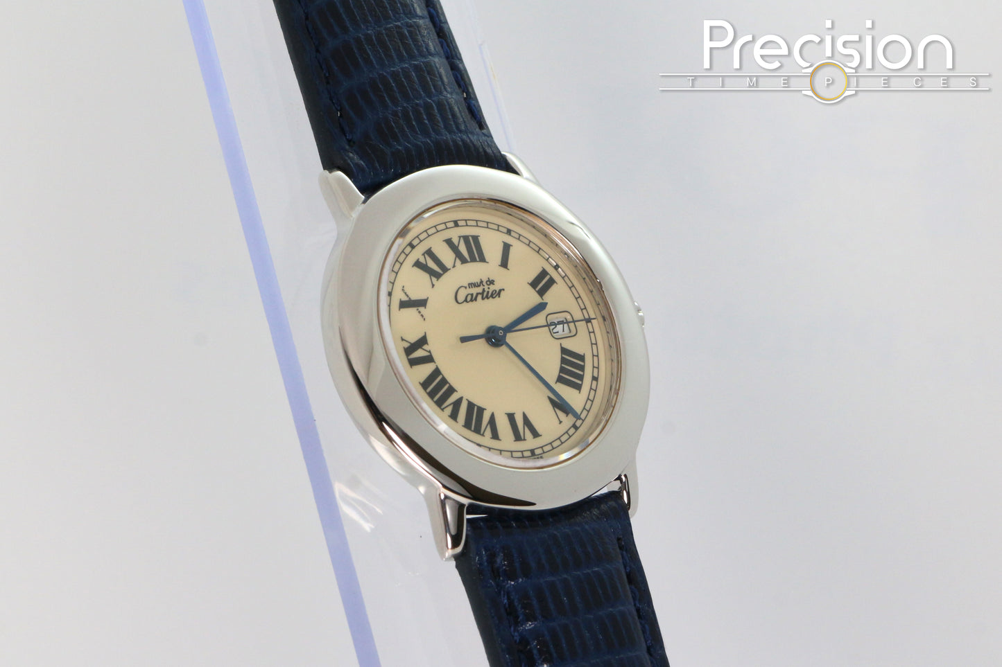 Cartier Must de Ronde Ref: 1800 1 Sterling Silver 33mm Ladies Quartz