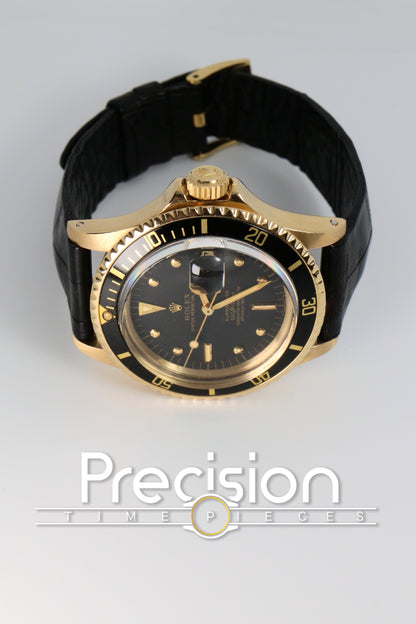Rolex Submariner Ref: 1680/8 Nipple Dial 18K Yellow Gold 40mm