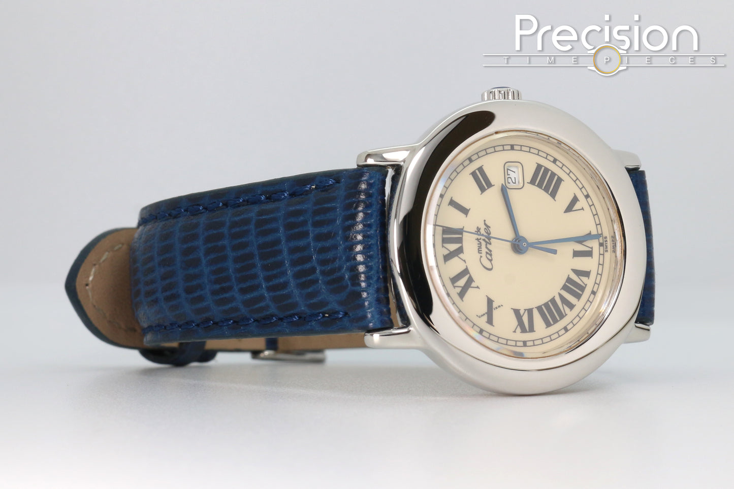 Cartier Must de Ronde Ref: 1800 1 Sterling Silver 33mm Ladies Quartz