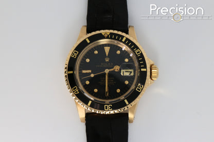 Rolex Submariner Ref: 1680/8 Nipple Dial 18K Yellow Gold 40mm