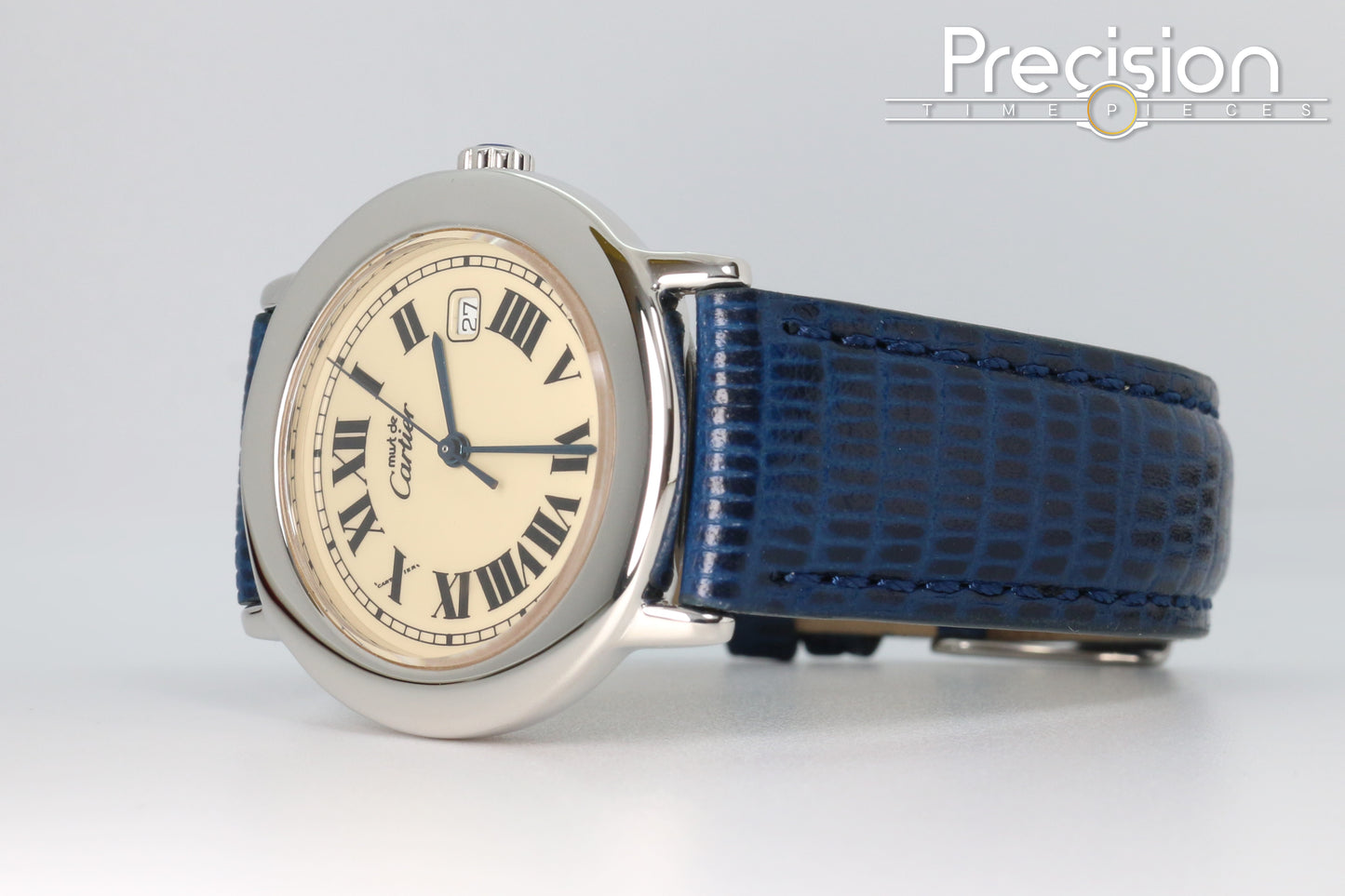 Cartier Must de Ronde Ref: 1800 1 Sterling Silver 33mm Ladies Quartz