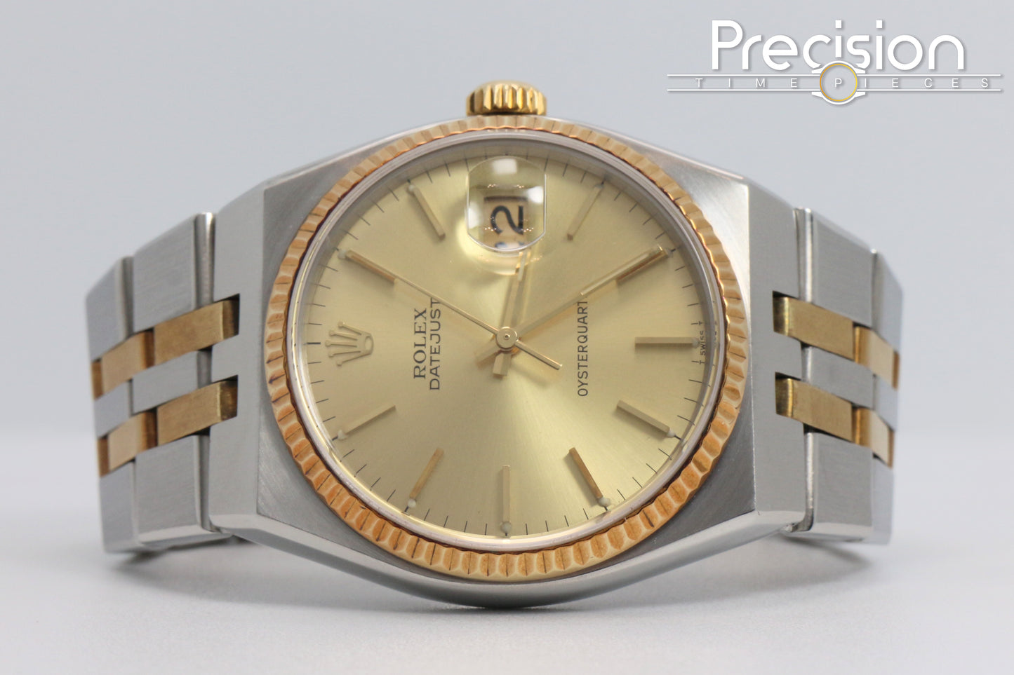 Rolex OysterQuartz DateJust 36 Ref: 17013 Two-Tone