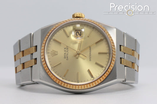 Rolex OysterQuartz DateJust 36 Ref: 17013 Two-Tone