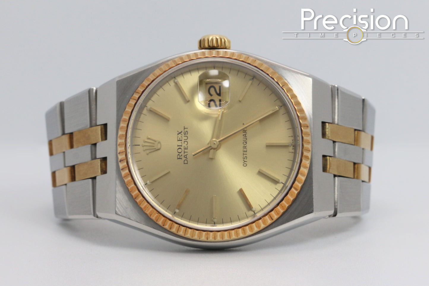 Rolex OysterQuartz DateJust 36 Ref: 17013 Two-Tone